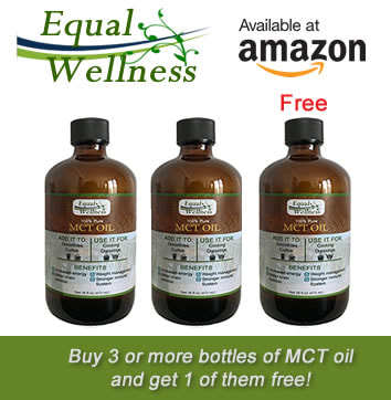 Buy 3, Get 1 of your Equal Wellness MCT oil bottles FREE on Amazon